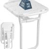 Wall Mounted Folding Shower Seat, Hybodies Bath Chair Shower Bench Seat with 385 LB Capacity, Wall Shower Chair for Senior, The Disabled, Pregnant Women, Multipurpose Stool for Shoe Changing, Sitting
