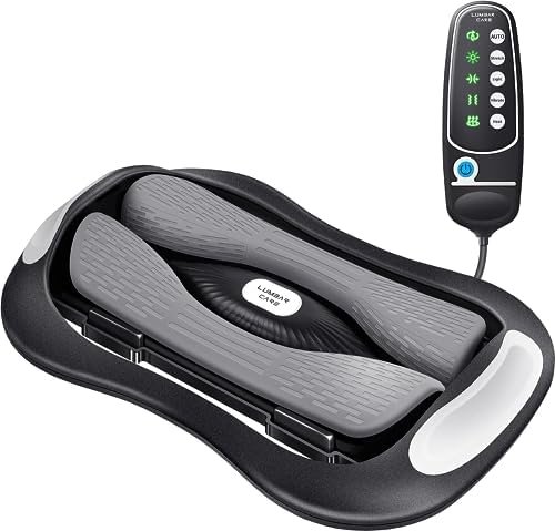 Lower Back Stretching Massager, Electric Lumbar Traction Device with Dynamic Stretching, Adjustable Temperature (104°F - 118.4°F), Vibration Massage - For the Lumbar Spine & Relieving Lower Back Pain