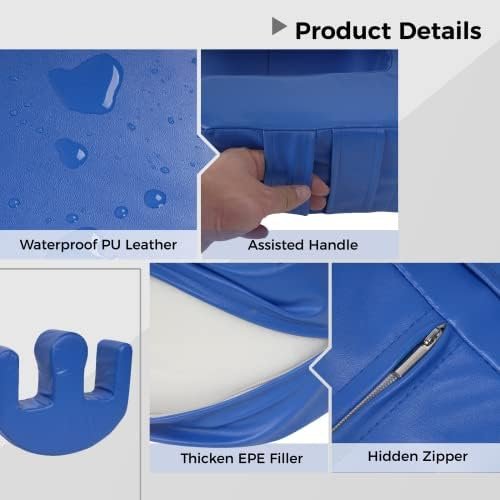 Hybodies Surgical Patients Turning Over Device Body Rollover Cushion, W-Shaped Bedridden Elderly Bed Wedges Turnover Helper, Multifunctional Waterproof PU Leather Body Positioner